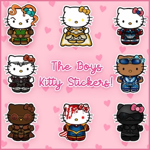 Pegatinas de gatitos adorables del programa de televisión The Boys • Calcomanías para computadora portátil •