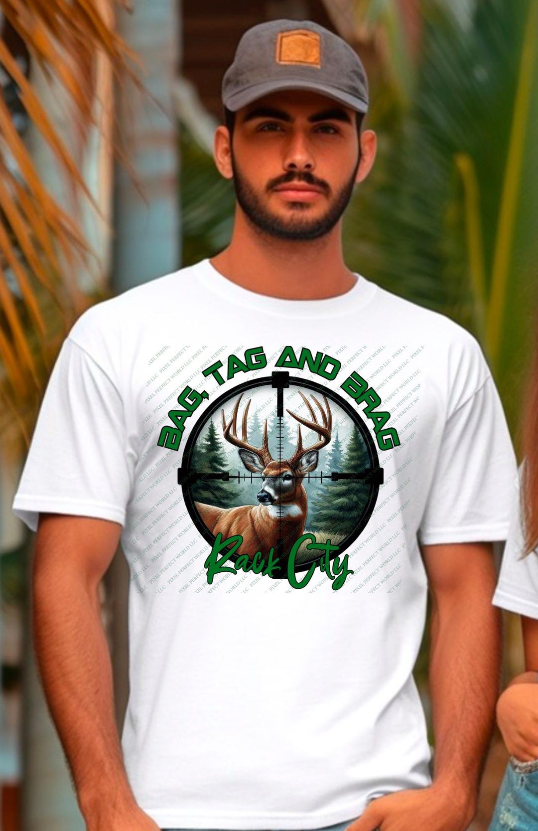Hunting Man DTF Ready to Press Transfer - DTF Man Transfer - Hunting ...