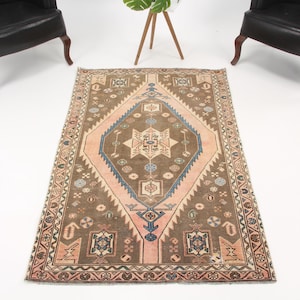 ヴィンテージラグ、トルコラグ、3x10ランナーラグ、希少なウシャクラグ