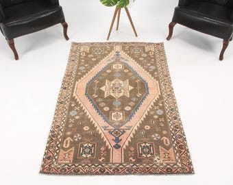 トルコ キリム ヴィンテージ 幾何学模様 ラグ ヴィンテージ幾何学模様キリム、5.3x12.7フィートのダイニングルーム