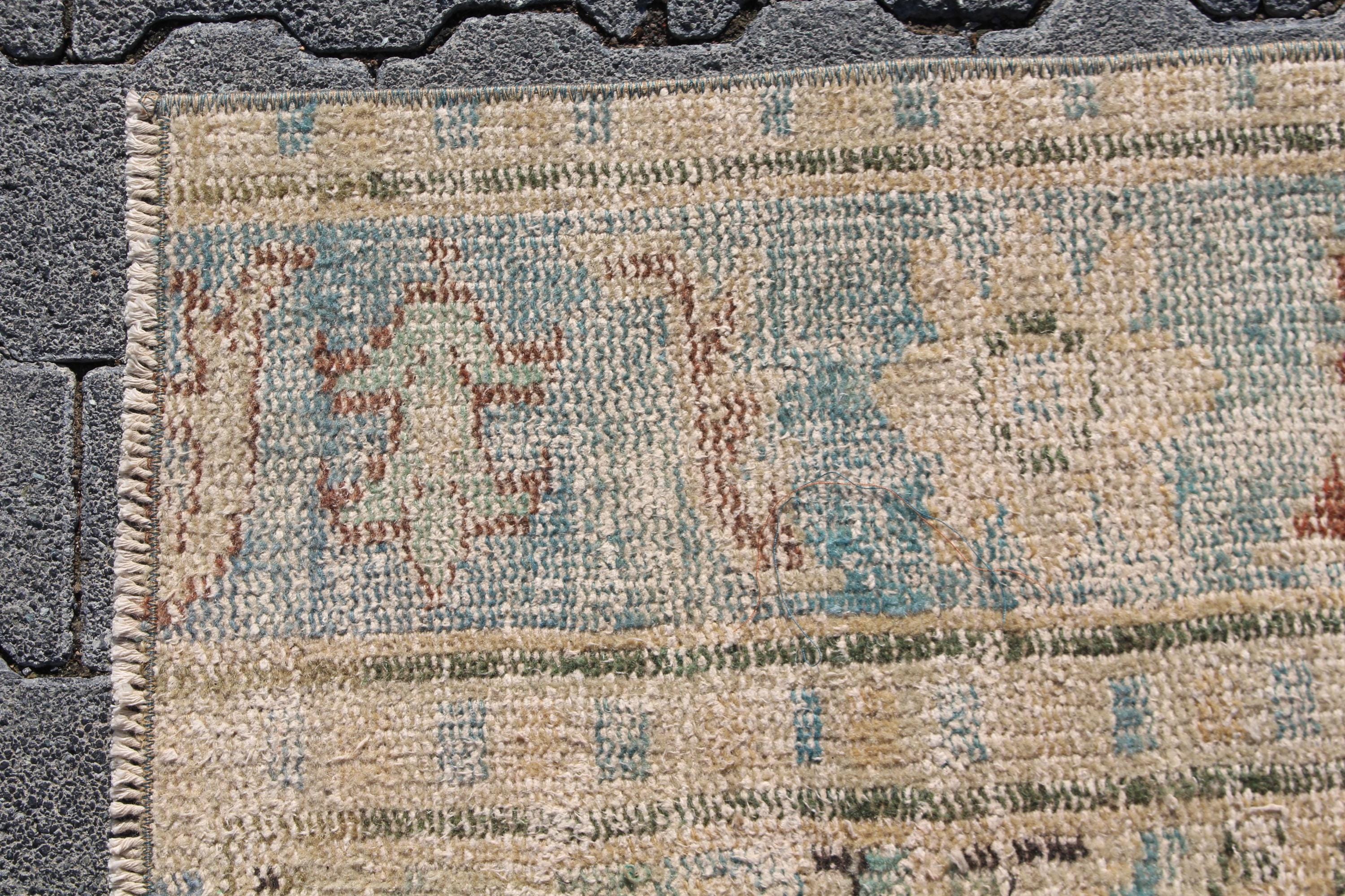 2x9ランナーラグ、ヴィンテージラグ、トルコラグ、アンティーク