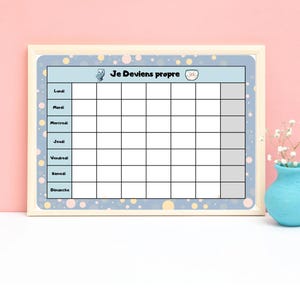 PDF Tableau d'apprentissage de propreté pour enfants