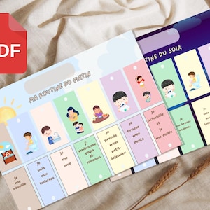 PDF Routine du matin et soir pour petit garçon