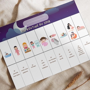 PDF Routine du matin et soir pour fille