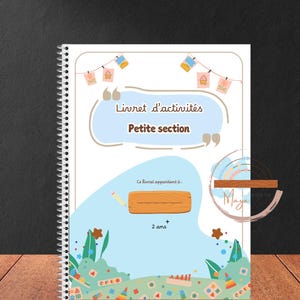 Livret d'activités  Montessori pour les enfants  à partir de 2 ans