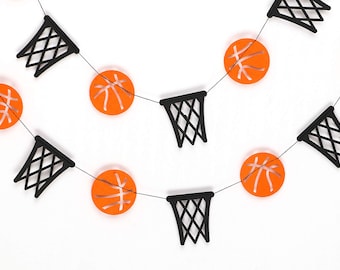 Basketball Party Garland: 12ft Sports Theme Hanging Decor