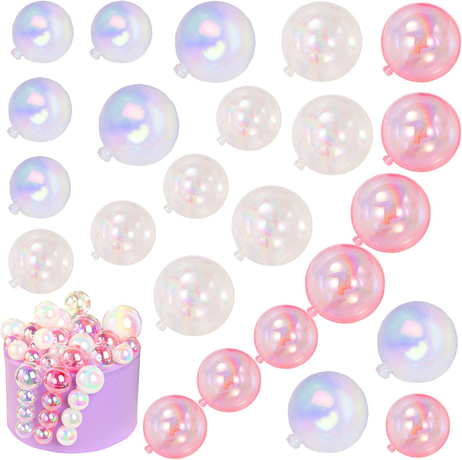 Mini globos de burbujas para decoración de tartas, ideal para aniversarios, graduaciones y fiestas de cumpleaños.