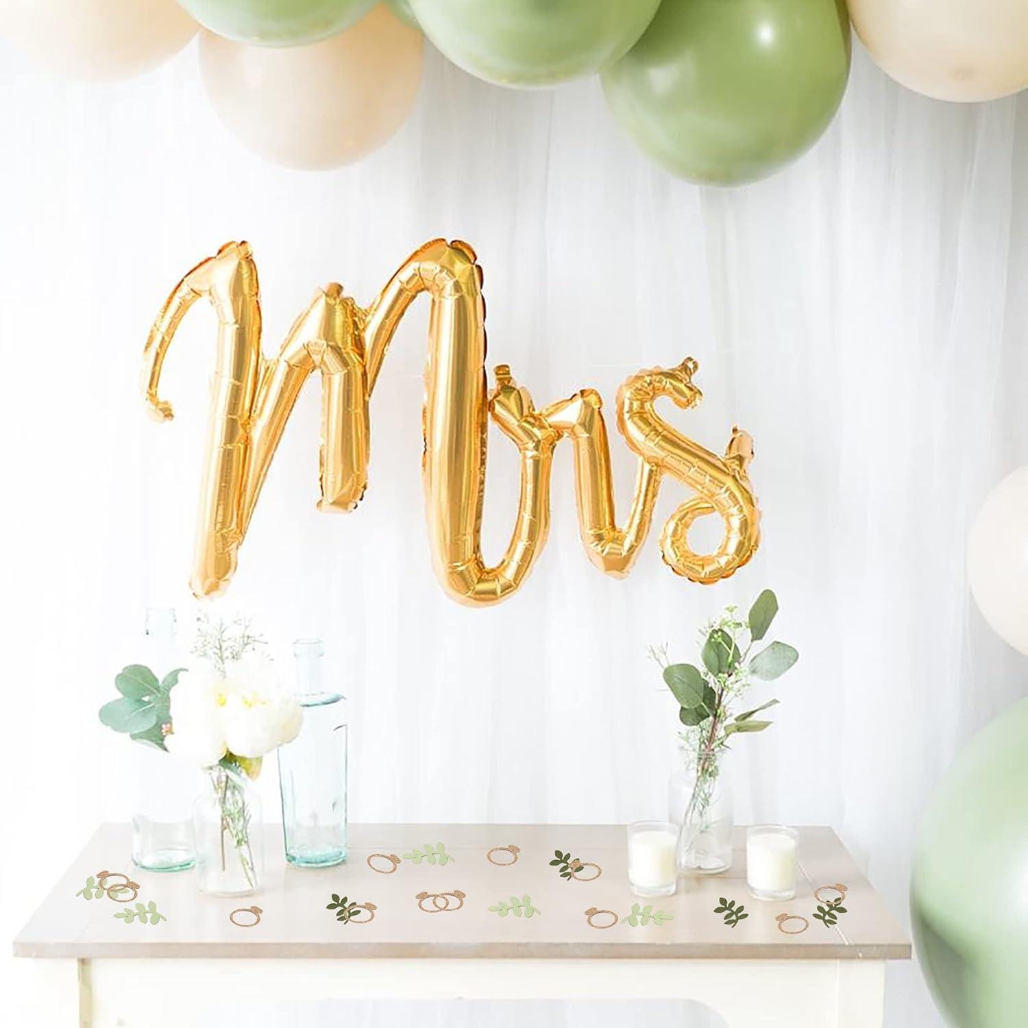 Cyeelife Dart Flights Sage Green Wedding Confetti - Boho Love Theme Table  Scatter For 220 Pieces PET Dart Equipment, image size:1500x1500