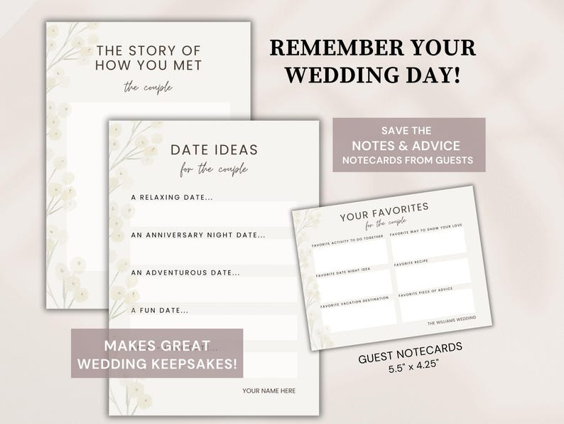 Printable Wedding Games Bundle Template Editable Wedding Reception ...