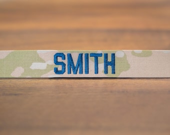 Custom Military Name Tape, Space Force, Sew-On, Branch of Service, 3-Color, Personalized