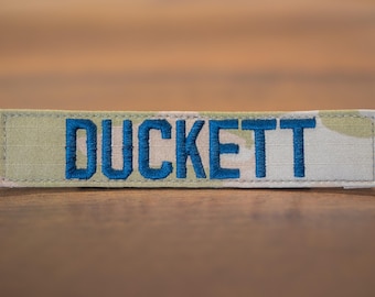 Custom Military Name Tape, Space Force, 3-Color, Hook Fastener, Personalized