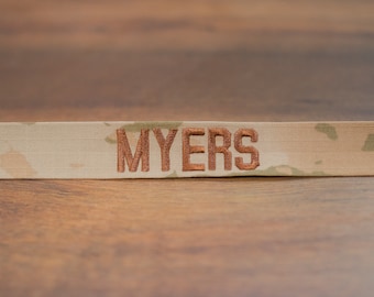 Custom Military Name Tape, Air Force, Sew-On, 3-Color, Personalized
