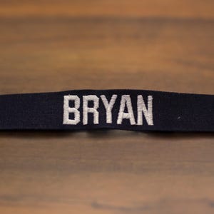 Custom Military, Officer, Style Name Tape, Navy, Sew On, Personalized