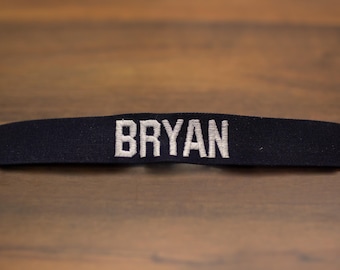 Custom Military, Officer, Style Name Tape, Navy, Sew On, Personalized