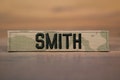Custom Military Name Tape, Army, 3-Color, Hook Fastener Name Tape, Custom Name Patch