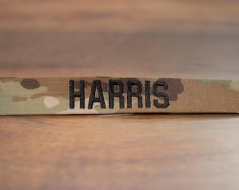 Custom Military Name Tape, Army, Sew-On, 7-Color, OCP, Personalized