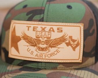 Gorra de béisbol de malla de la Fuerza Aérea, camuflaje, snapback, Texas, sombrero