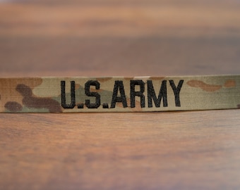 Military Name Tape, Army, Sew-On, Branch of Service, OCP, 7-Color