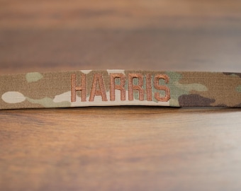 Personalisiertes 3-farbiges Militär-Namenband, Luftwaffe, 7-farbiges Namensband zum Aufnähen