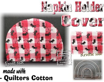 PICNIC ANTS - Napkin Holder Cover - housewarming - table setting - coffee station - Unique Gift Idea