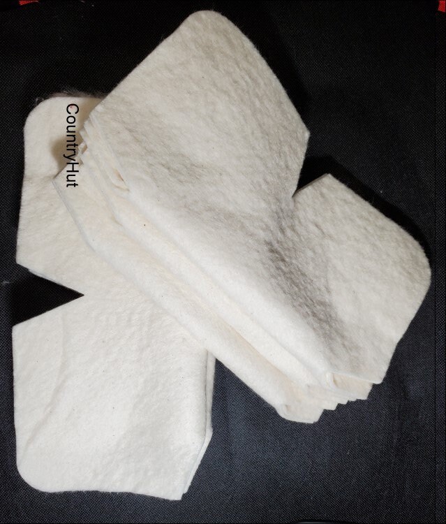 10 Inch BOWL COZY Batting 12 Die Cut Blocks No Scrim Batting Microwave