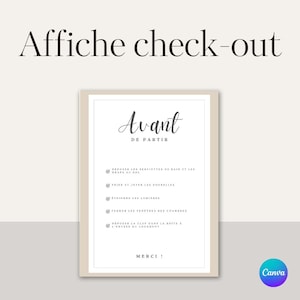 Plakat Airbnb sprawdź, plakat Airbnb Canva, model Airbnb Canva, francuski model plakatu, plakat konfigurowalny