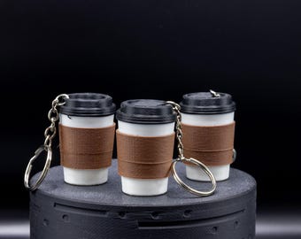 Coffee Clicker Fidget Toy | Keychain | 3D Printed | by ForgeCore Ludo