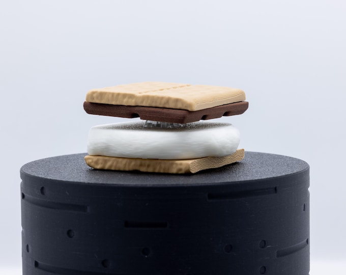 S’more Clicker – 3D Printed Fidget Toy | ForgeCore | Summer | Bon Fire | Marshmallow | Graham Crackers | Chocolate