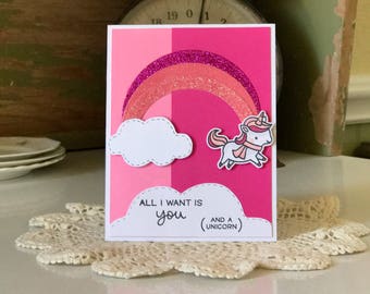 All I Need Is You Pink Card