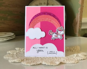 All I Need Is You Pink Card
