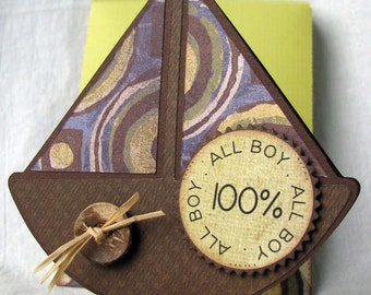 Sail Boat Boy Card