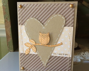 Owl I Need Is You Card