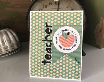 Thank You Teacher Appreciation Card