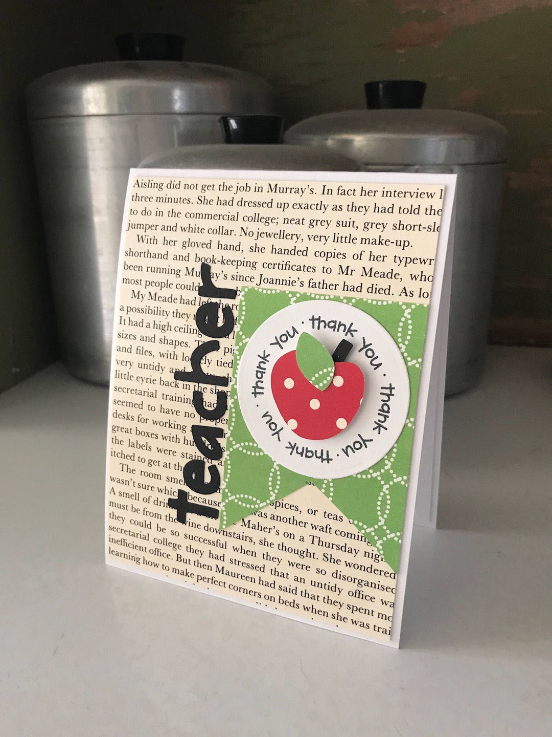 Thank You Teacher Appreciation Card - Etsy