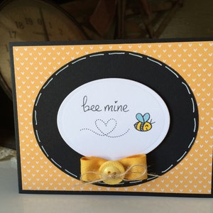 Yellow Bee Mine Card