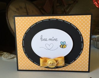 Yellow Bee Mine Card