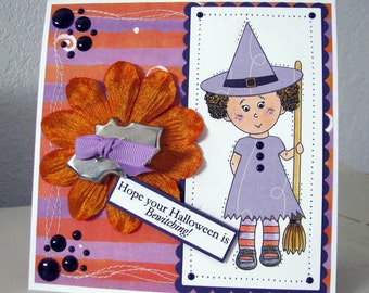 Good Witch in Purple Card