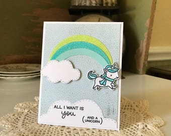 All I Need Is You Teal Card