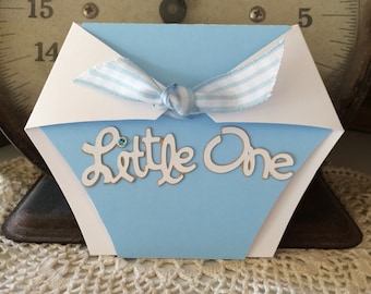 Little One Baby Boy Card