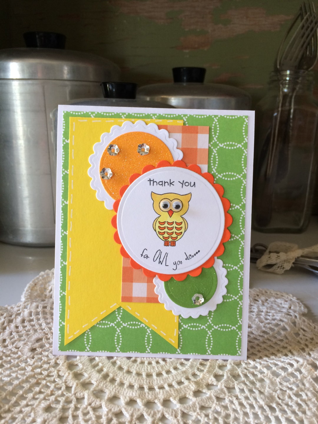 Owl Thank You Teacher Appreciation Card - Etsy