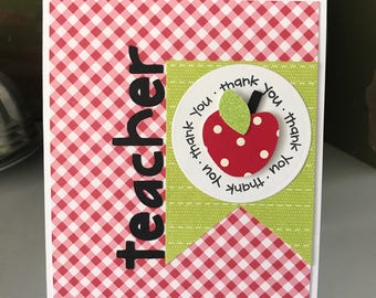 Thank You Teacher Appreciation Card