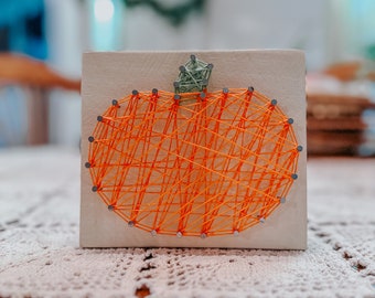 Halloween String Art/Fall Signs/Farmhouse Sign/Wood Block