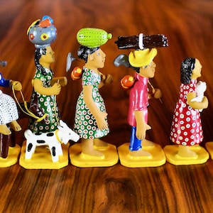 Original Vintage Brazilian 8 piece Peasants set by Paulo Rodrigues