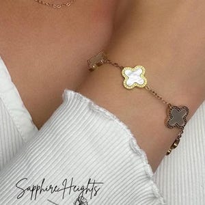 Clover van cleef bracelet - Etsy 日本