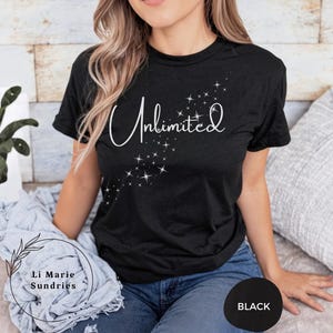 UNLIMITED - Dr Joe Dispenza quote Tee, quality cotton t-shirt, gift for her, positive message, inspirational spiritual uplifting tee,
