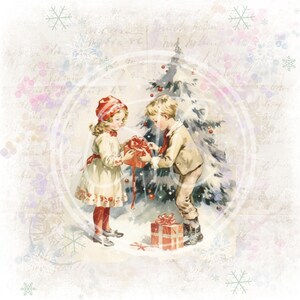 Christmas Printables, Christmas Gift Print, Vintage Style Printable, Digital Download