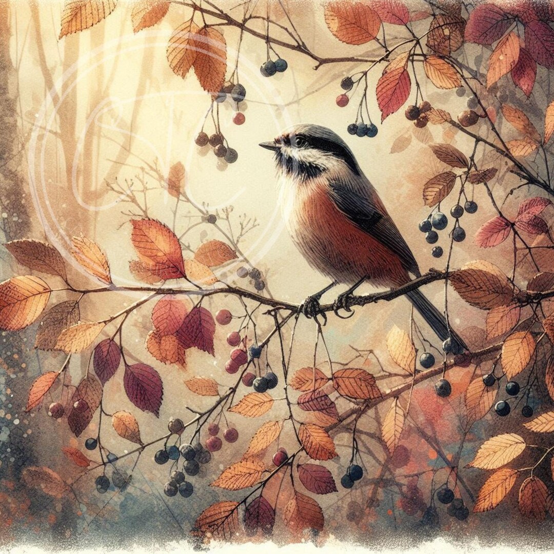 Fall Bird Patterns Fall Bird Printable Bundle, Autumn Print, Digital Download 10x10 - Etsy