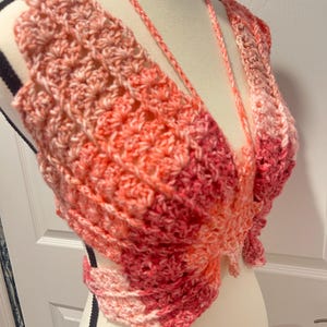 Handmade Crochet Butterfly Shell Top