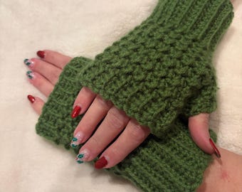 Handmade Crochet Fingerless Gloves