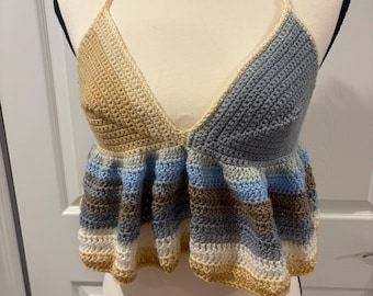 Handmade Crochet Babydoll Top